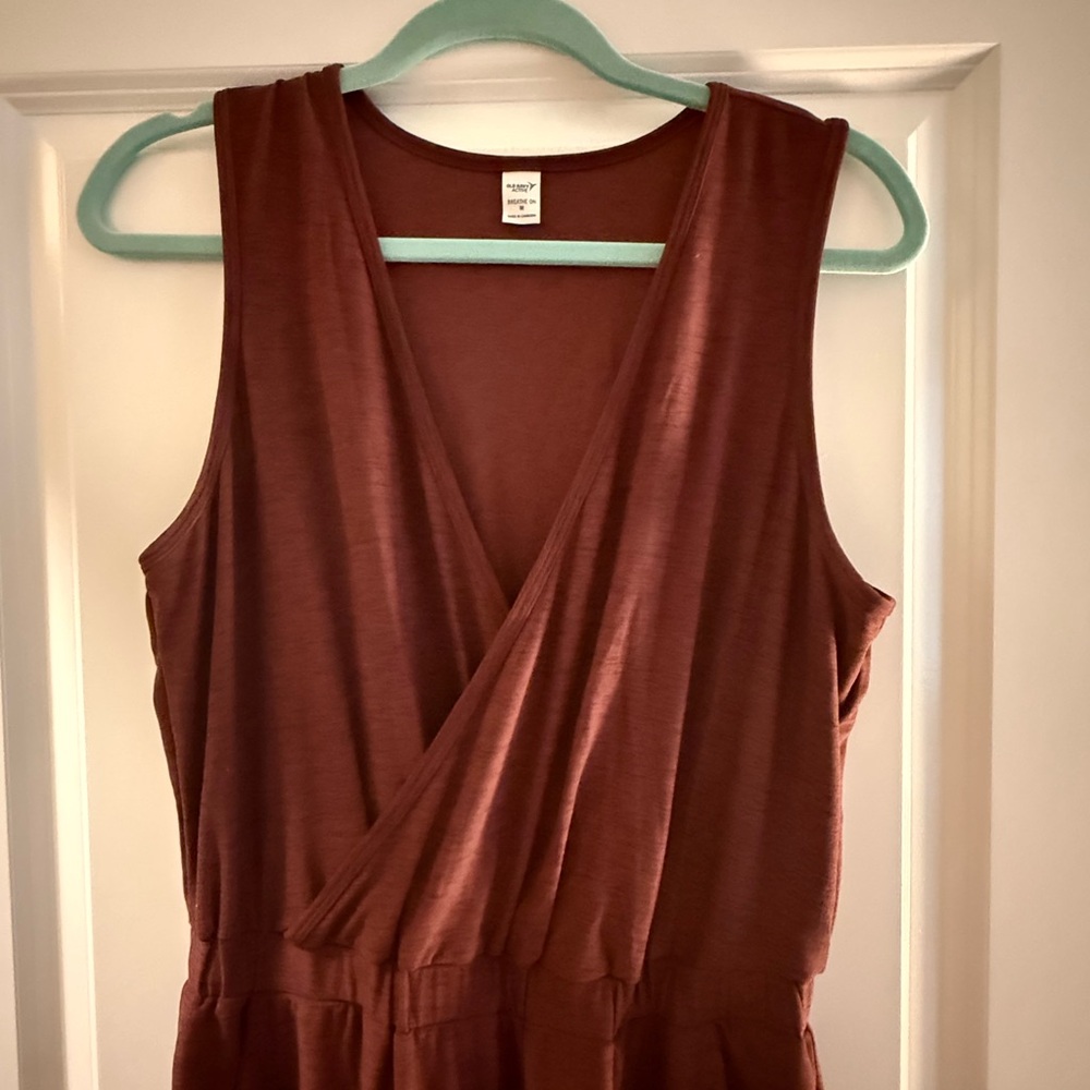 Old navy maroon active jumpsuit